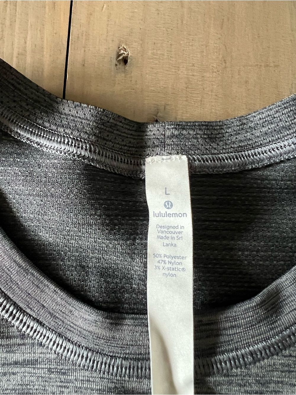 Lululemon Men’s Long Sleeve Shirt - Grey- Large NWOT - Picture 2 of 4